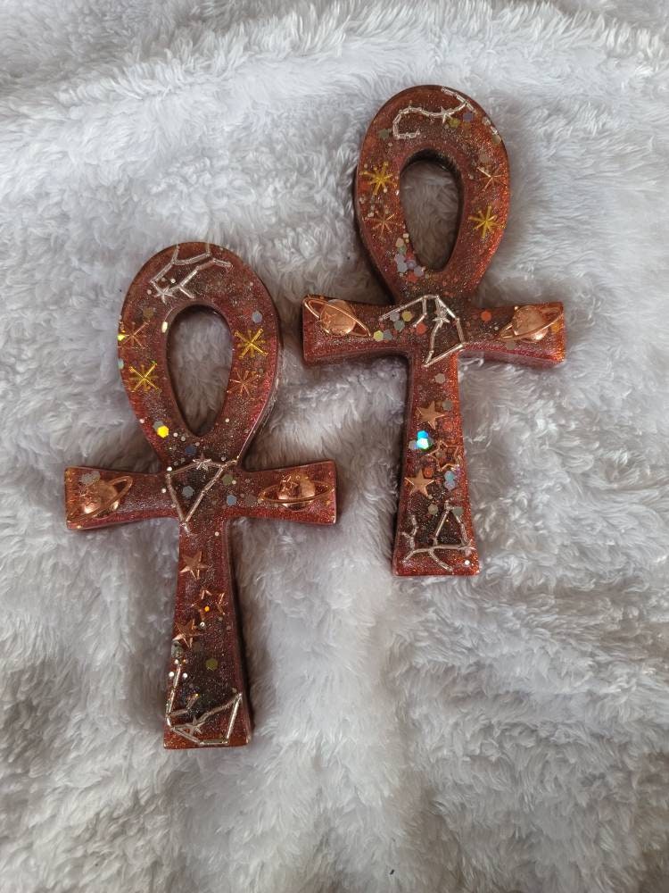 Galaxy Spiritual Ankh with FREE Eye of Ra Token