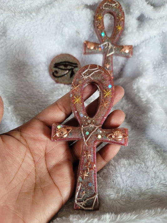 Galaxy Spiritual Ankh with FREE Eye of Ra Token