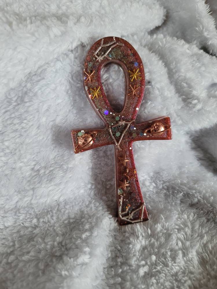 Galaxy Spiritual Ankh with FREE Eye of Ra Token