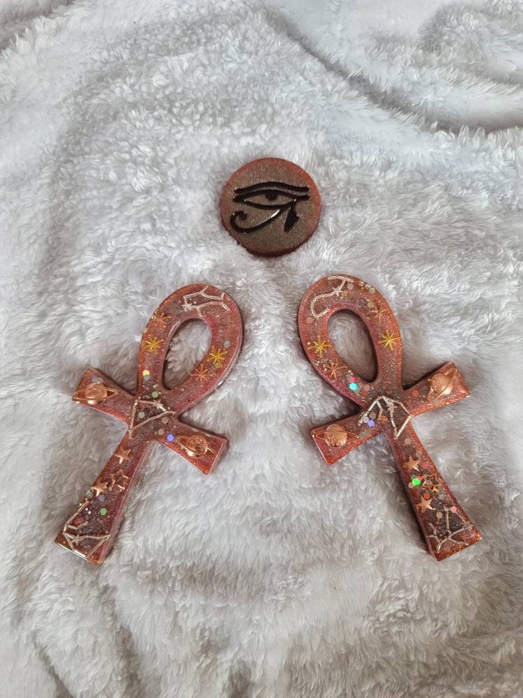 Galaxy Spiritual Ankh with FREE Eye of Ra Token