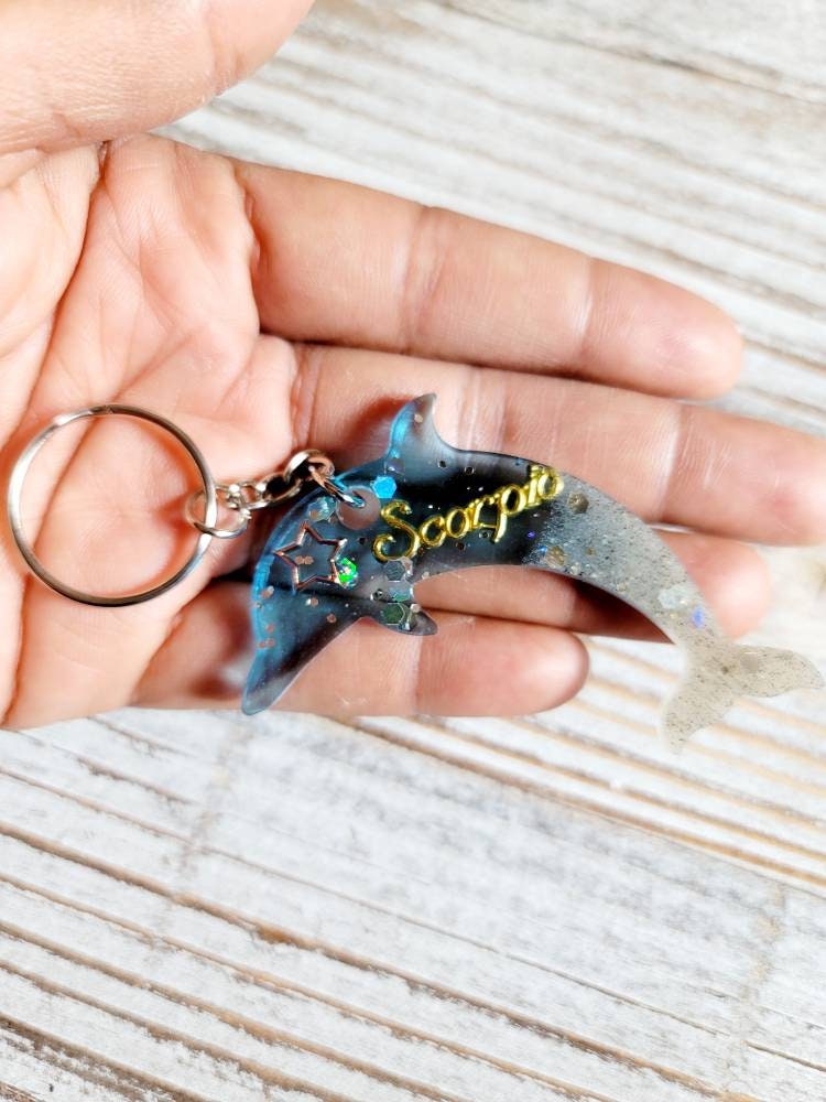 Custom Zodiac DOLPHIN Keychains