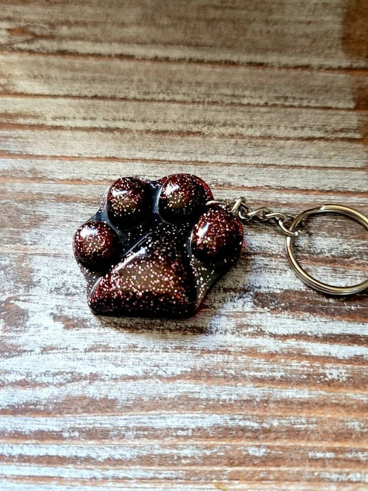 Paw Print Keychains