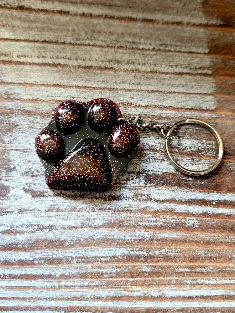 Paw Print Keychains