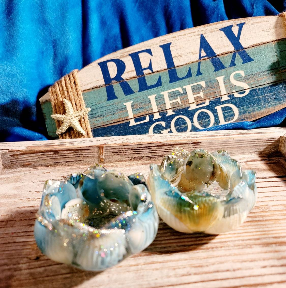 Beach Shell Candle Holder