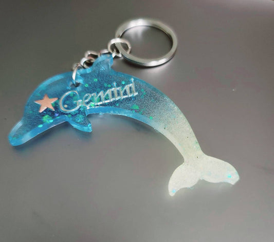 Custom Zodiac DOLPHIN Keychains