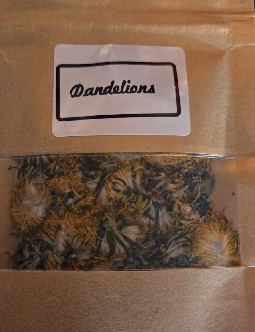 Dried Dandelion Flowers | PESTICIDE FREE | 2024 Harvest